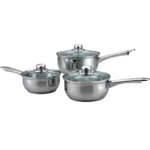 Image of Sabichi Stainless Steel 3 Piece Saucepan Set