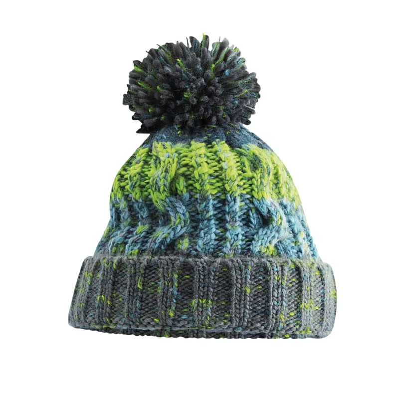 Image of Beechfield Beechfield Men Corkscrew Beanie in Grey Grey One Size Male 5063425911158