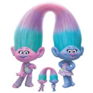 Image of Trolls World Tour Sisters Satin & Chenile Oversized Cardboard Cut Out