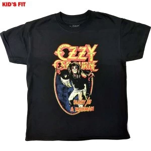 Image of Ozzy Osbourne - Vintage Diary of a Madman Kids 7 - 8 Years T-Shirt - Black