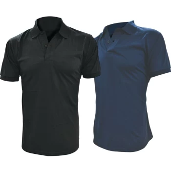 Image of Sitesafe - 65/35 Large Black Polo Shirt