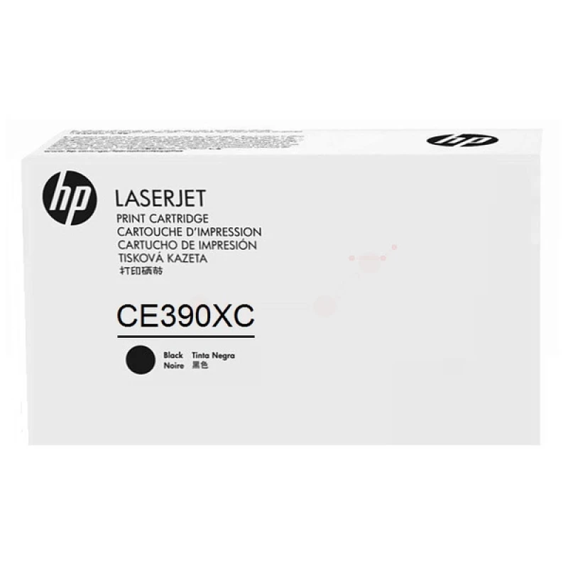 Image of HP CE390XC/90X Toner cartridge Black Contract. 24K pages ISO/IEC 19752
