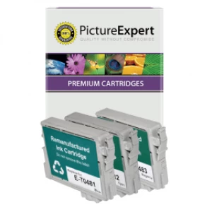 Image of Picture Expert Epson Seahorse T048C Black And Colour Ink Cartridge