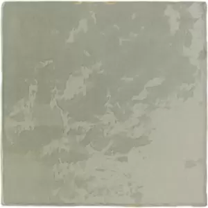 Image of Sage Green Shaded Effect Wall Tile 13.2 x 13.2cm - Sombra