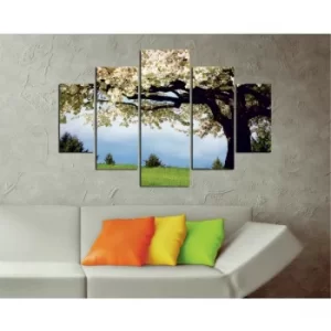 Image of ST152 Multicolor Decorative MDF Painting (5 Pieces)