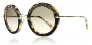 Image of Miu Miu MU08RS Sunglasses Tortoise / Gold 7S04P0 49mm
