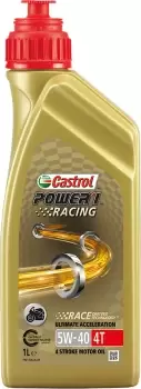 Image of Castrol Power1 Racing 4T 5W-40 Motor Oil 1 Liter
