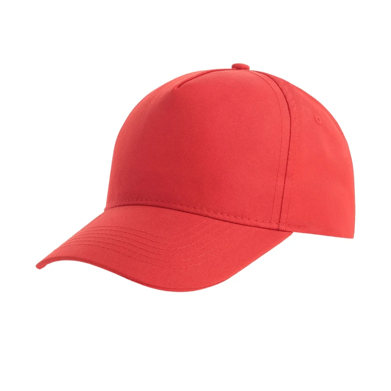 Image of Atlantis Atlantis Men Recy Five Polyester Baseball Cap in Red Red One Size Male 5063107765611