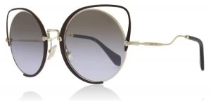 Image of Miu Miu MU51TS Sunglasses Gold / Brown R1J2H2 54mm