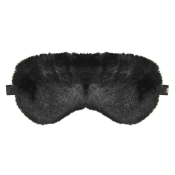 Image of Biba Luxe Eye Mask - Black Faux Fur