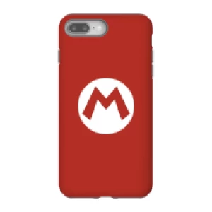 Image of Nintendo Super Mario Mario Logo Phone Case - iPhone 8 Plus - Tough Case - Matte