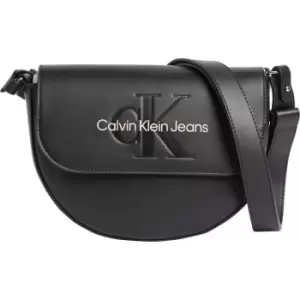 Image of Calvin Klein Jeans Sculpted Saddle BAG22 Mono - Black