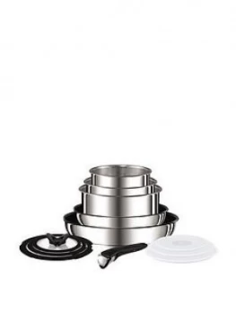 Image of Tefal Ingenio 13 Piece Saucepan Set - Stainless Steel