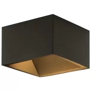 Image of Luceco LED Grey Exterior Cube Wall Light - 10W