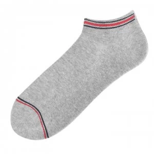 Image of Tommy Bodywear Icon 2 Pack Trainer Socks - Grey