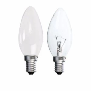Image of Status 40W Small Edison Screw Candle Bulb - Opal - Single