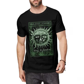 Image of Sublime - GRN 40 Oz Unisex Small T-Shirt - Black