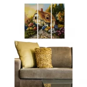 Image of MDF69242389 Multicolor Decorative MDF Painting (3 Pieces)