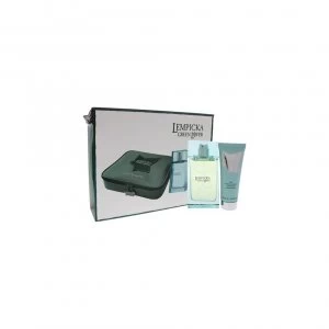 Image of Lolita Lempicka Green Lover Gift Set 100ml Eau de Toilette + 75ml Aftershave Balm + Pouch