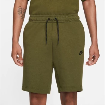 Image of Nike Sportswear Tech Fleece Mens Shorts - Rgh Grn/Black