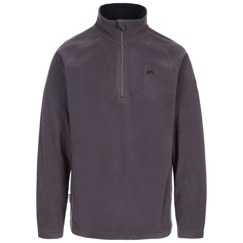 Image of Trespass Trespass Men Blackford Microfleece in Dark Grey Size: X-Small Dark Grey XS Male 5059444239373