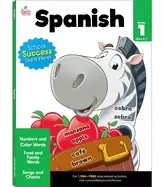 Image of grade 1 spanish workbook for kids numbers colors songs vocabulary and more