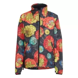 Image of adidas Run Fast Flower Running Jacket Womens - Black