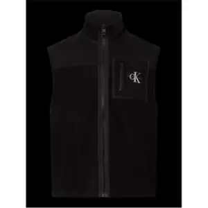Image of Calvin Klein Jeans Fleece Blocking Vest - Black