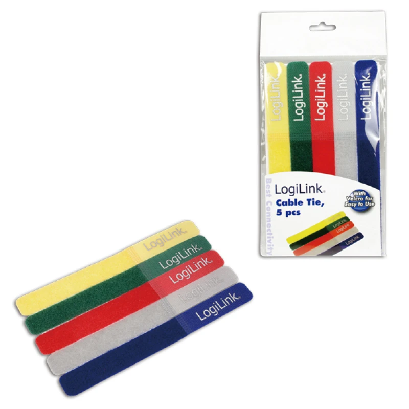 Image of LogiLink KAB0008 cable tie Blue. Green. Grey. Red. Yellow