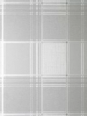 Image of Fine Decor Larson Check Grey/Silver