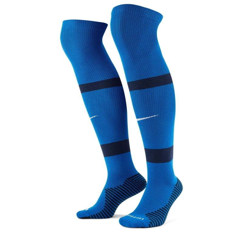 Image of Nike Matchfit Soccer Knee-High Socks Football Sock Mens - Blue Blue 4 -8