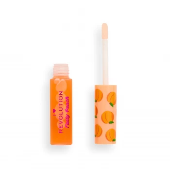 Image of Revolution I Heart Revolution Tasty Peach Lip Oil (Various Shades) - Peach Juice