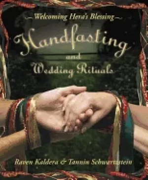 Image of handfasting and wedding rituals welcoming heras blessing