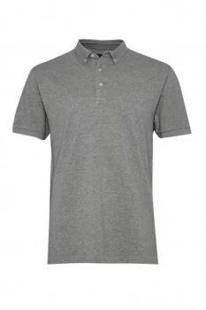 Image of Mens French Connection Parched Textured Pique Polo Shirt Charcoal