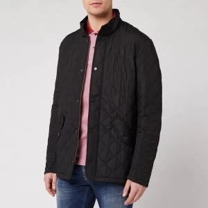 Image of Barbour Heritage Mens Chelsea Sportsquilt Jacket - Black - S