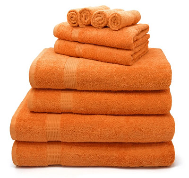 Image of Velosso Luxury 100% Egyptian Cotton Towels 550Gsm Soft & Absorbent Cotton Towels Orange - Bath Sheet