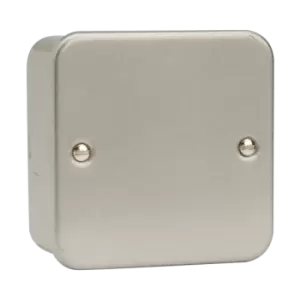 Image of Click Scolmore Essentials Metal Clad 1 Gang Blank Plate - CL060