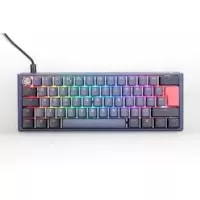 Image of Ducky One3 Cosmic Mini 60% USB RGB Mechanical Gaming Keyboard Cherry MX Silent Red Switch - UK Layout