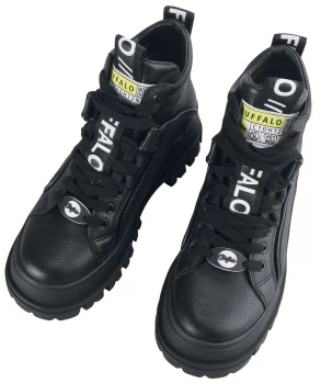 Image of Buffalo ASPHA NC MID womens Mid Boots in Black,4,5,5.5,6.5,7