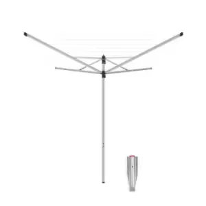 Image of Brabantia Rotary Lift-O-Matic Airer & SplitPole, 40m - Metallic Grey