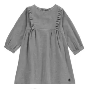 Image of Boss Girls Grey Flannel Dress - LIGHT GREY MARL