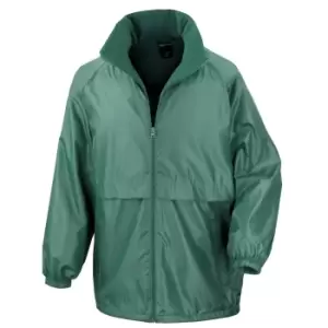 Image of Result Mens Core Adult DWL Jacket (With Fold Away Hood) (M) (Bottle Green)