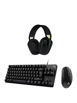Image of Logitechg PC Gaming Bundle - Gaming Headset, Keyboard & Mouse