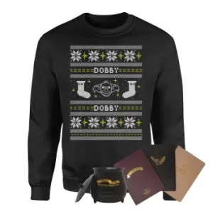 Image of Harry Potter Officially Licensed MEGA Christmas Gift Set - Includes Christmas Sweatshirt plus 3 gifts - L