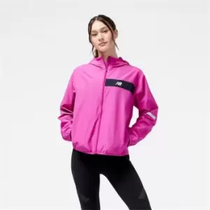 Image of New Balance Hi-Viz Accelerate Running Jacket Womens - Pink