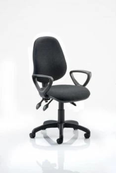 Image of Eclipse Plus III Chair Charcoal Loop Arms KC0040