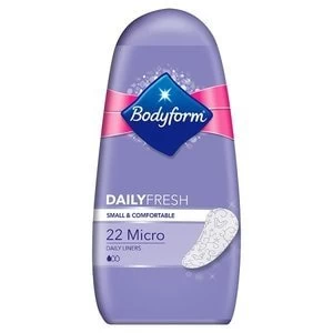 Image of Bodyform Micro Pantyliners 22 Pack