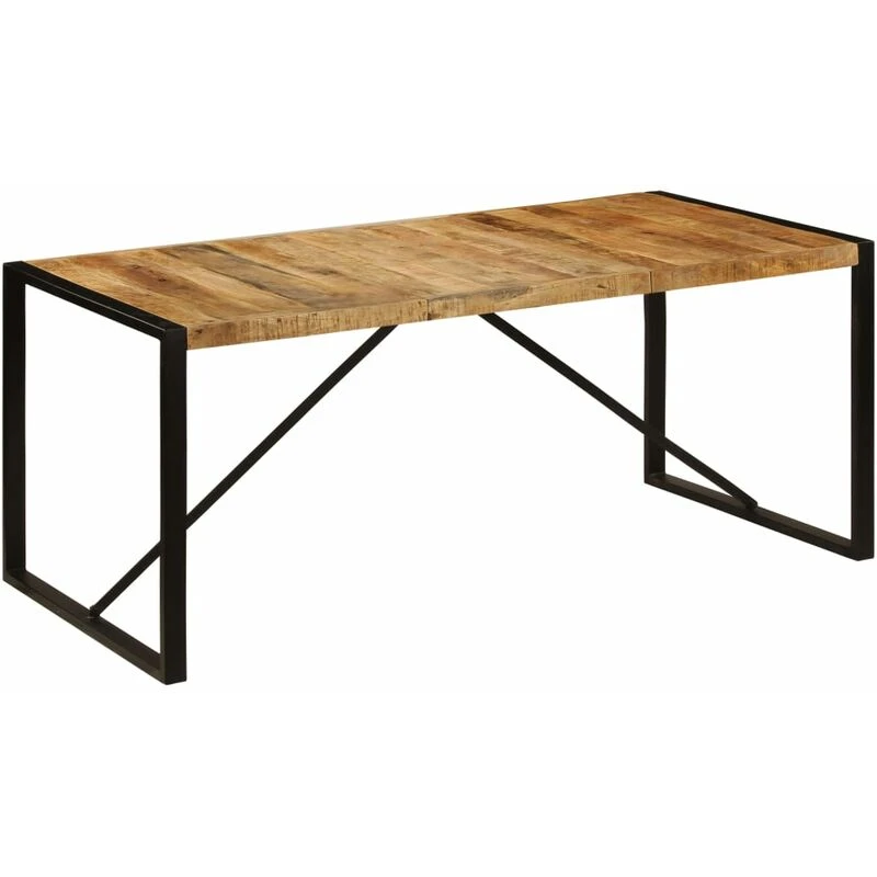 Image of vidaXL Solid Mango Wood Dining Table 180cm Industrial Retro Home Kitchen Desk