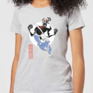 Image of Samurai Jack Eternal Battle Womens T-Shirt - Grey - S