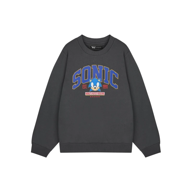 Image of Sonic the Hedgehog Sonic the Hedgehog Men Sweatshirt in Grey Size: large Grey L Male 5063203917792